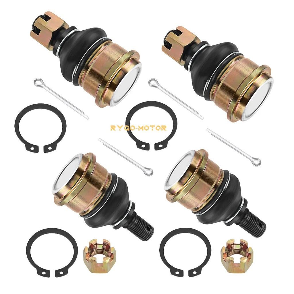 Set of 4 Front Ball Joints for Yamaha Kodiak YFM 450 YFM 700 Grizzly 550 700