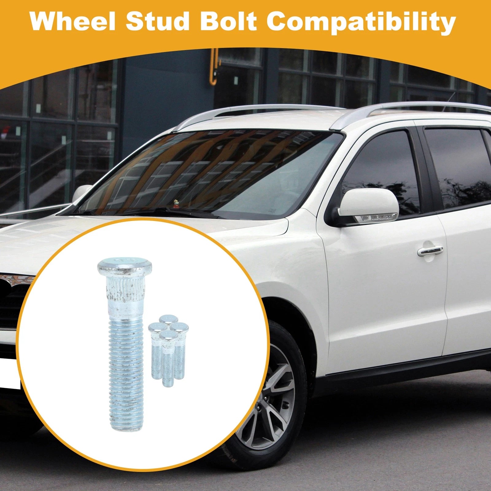 Wheel Lug Stud M12x1.5 Replacement for Hyundai Santa Fe (2010–2019) 5 Pack