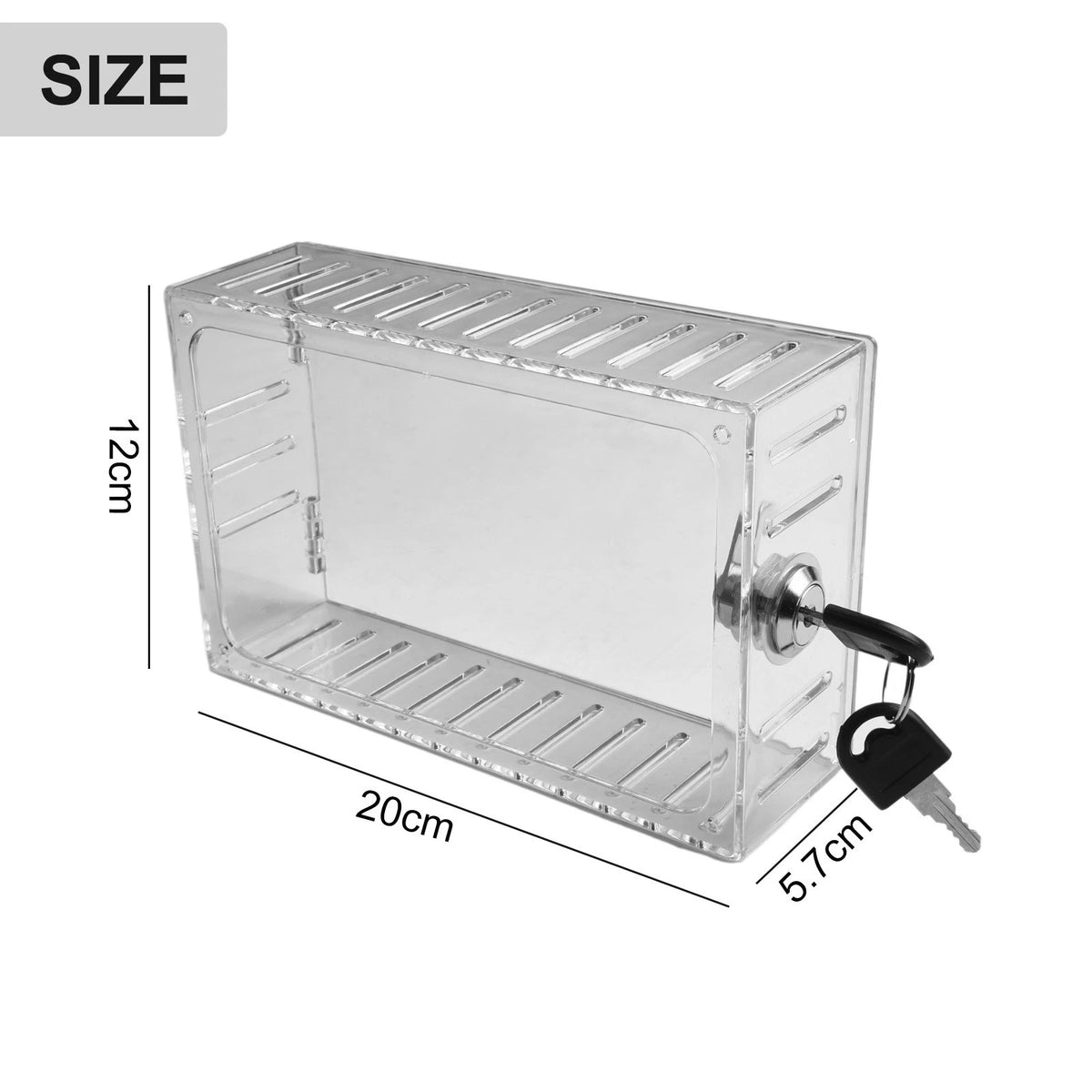 Heavy Duty Locking Thermostat Guard for Protection Box with Keys