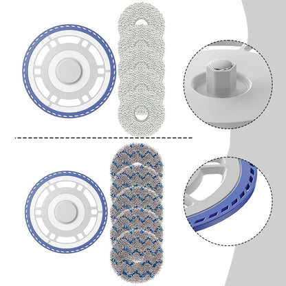 6 Piece Mop Cloth Holder Set for Ecovacs DEEBOT N30 PRO