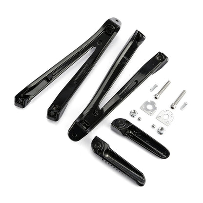 Black Rear Passenger Foot Pegs Bracket for Yamaha YZF R1 (2004–2008)