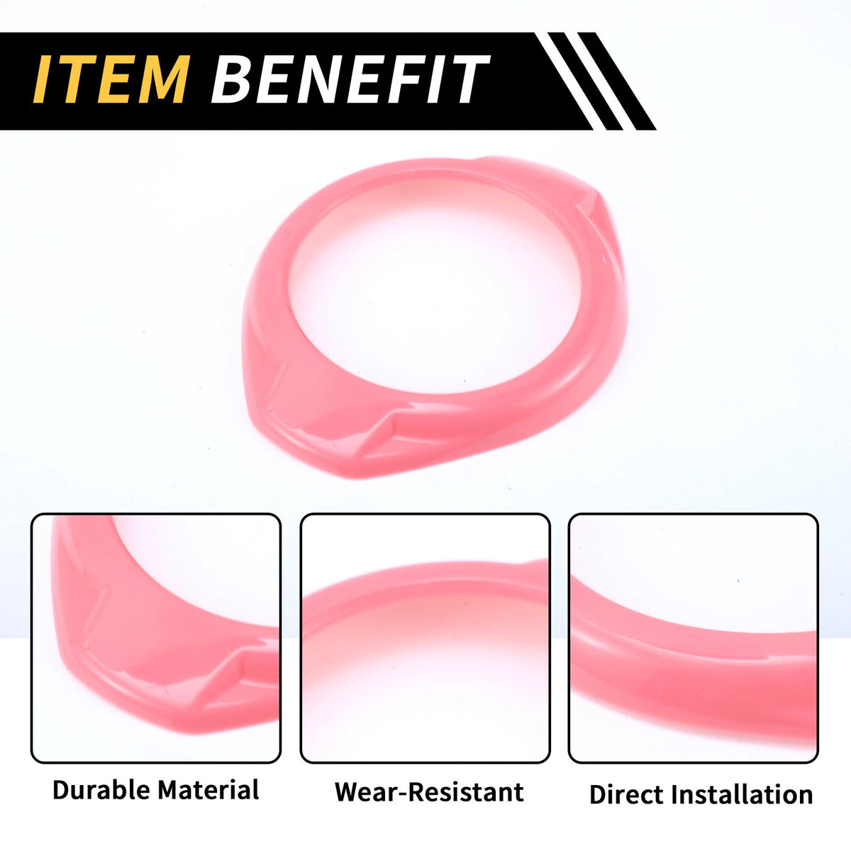 A Pillar Speaker Ring Cover Trim for Jeep Wrangler JK JKU (2007–2018) Pink