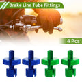 4 Pcs M8 Aluminum Clutch Brake Cable Adjuster Screw for Motorcycle (Blue)