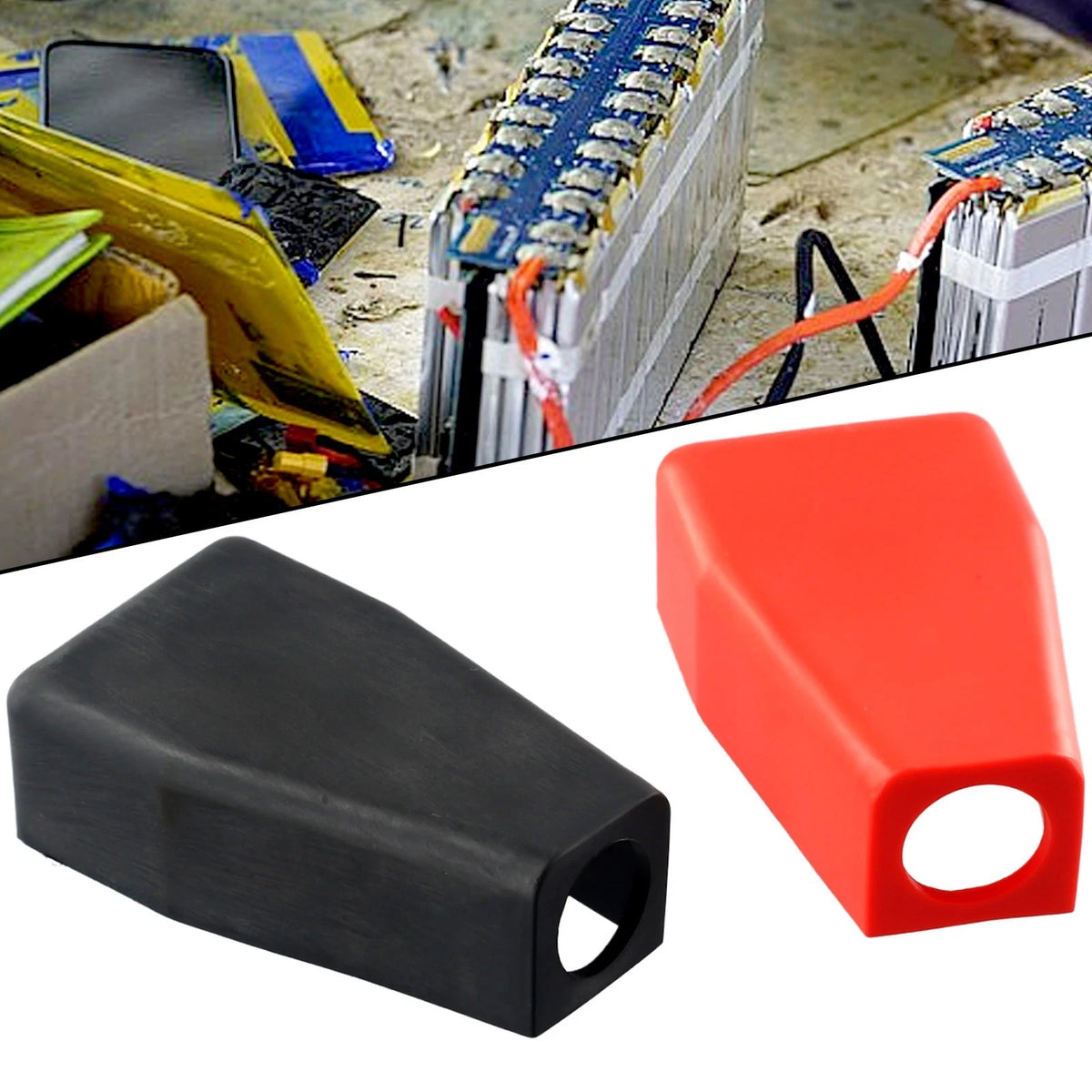 Terminal Cover Battery Insulator Wire Kit for Trucks Motor Homes Motorcycles