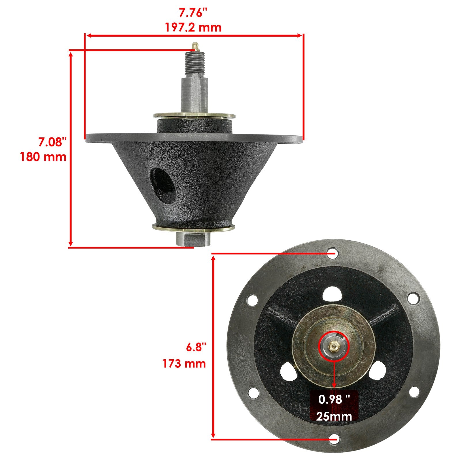 Deck Spindle with Pulley Replacement for Ferris FW35 (48–52) (2019–2020)
