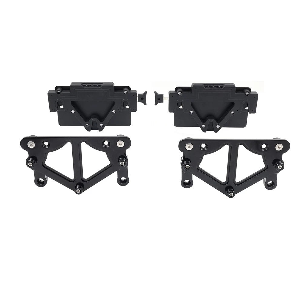 Motorcycle Saddlebag Guard Rails Bracket Quick Release Lockable Mount For Harley