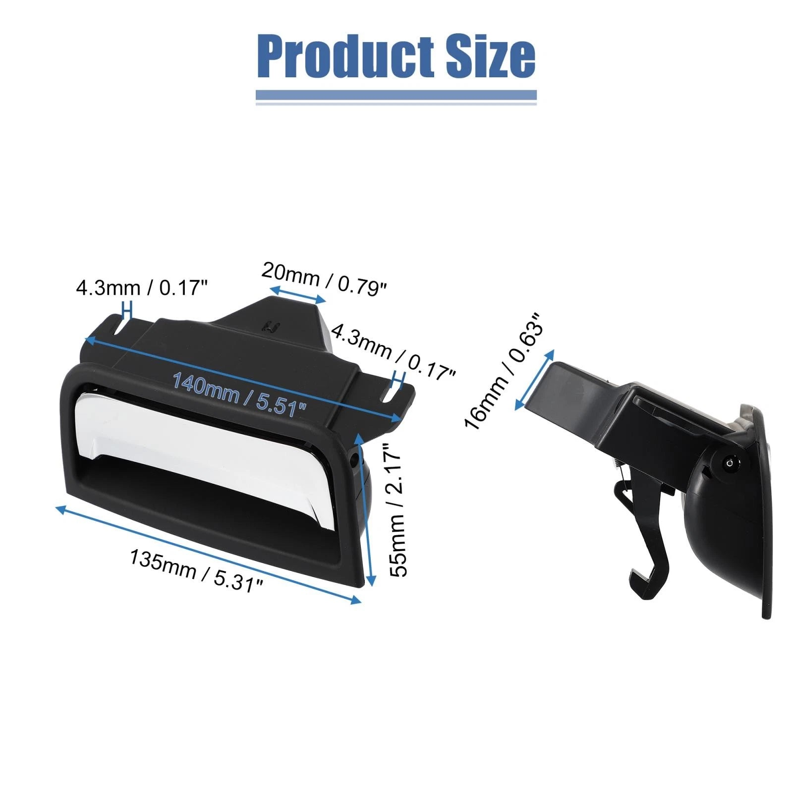 Center Console Lock Cover Replacement for GMC Sierra 1500 (2007–2013)