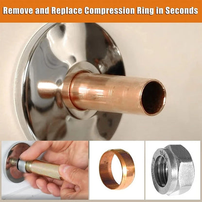 T Handle Puller Tool for Fast Non-Damaging Removal (1/2 Inch Compression Sleeve)