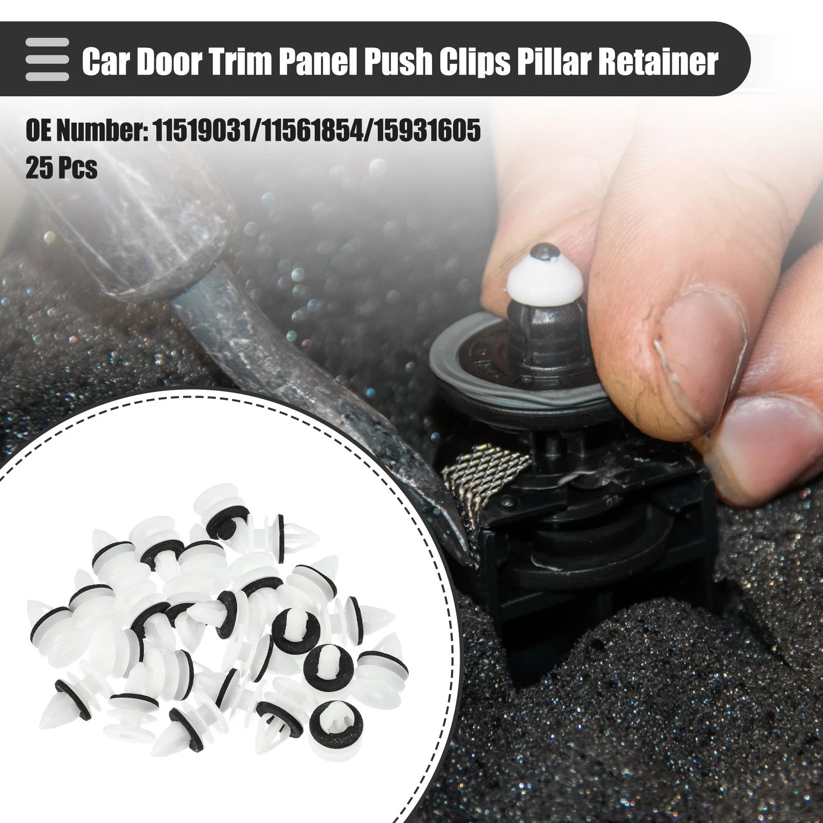 Door Trim Panel Push Clips Retainer Replacement Set for Chevrolet (2005–2015)