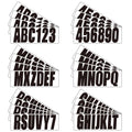 Set of 4 Custom 3" Boat Registration Numbers & Letters Stickers