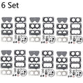 Set of 6 Carburetor Overhaul Kits for B&S 797890 499812 699734 699735