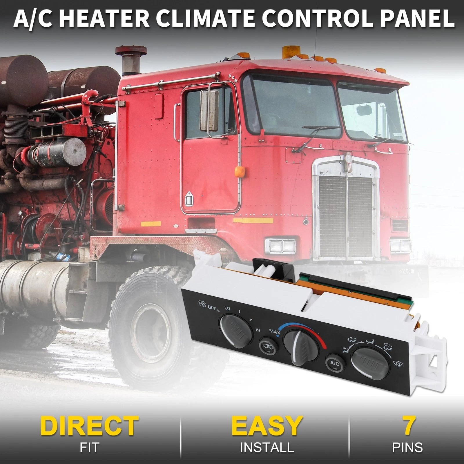 HVAC A/C Heater Climate Control Switch Replacement for Chevrolet C1500 (1988–1998)