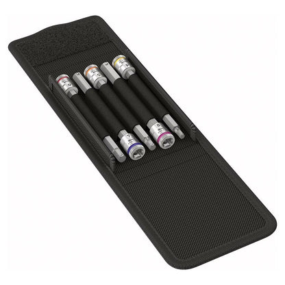 Set of 5 Wera 1/4" Drive Long Hex-Plus Bits for Zyklop