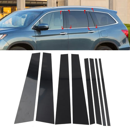 Pillar Post Door Window Cover Trim Kit For Honda Pilot Ridgeline 2016-2022