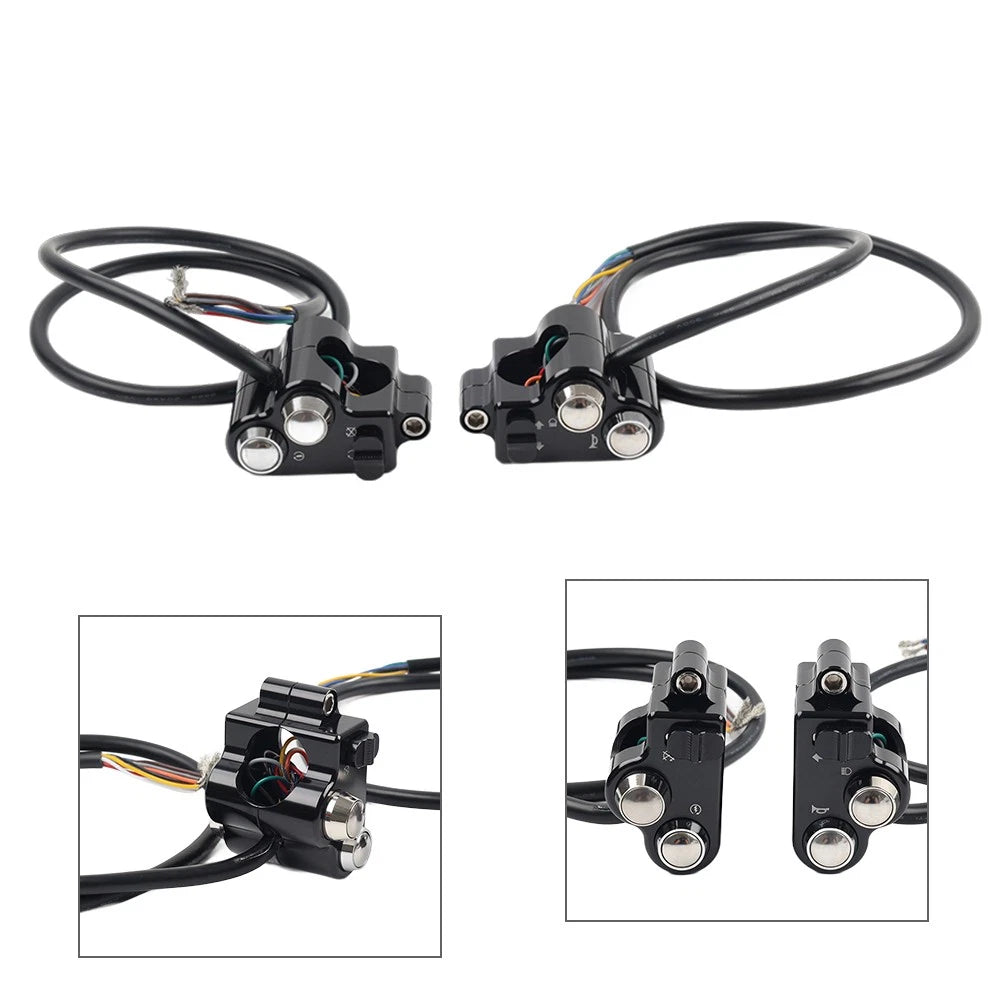 Motorycle CNC 1" 25mm Handlebar Switch Controls Housing For Harley Universal C