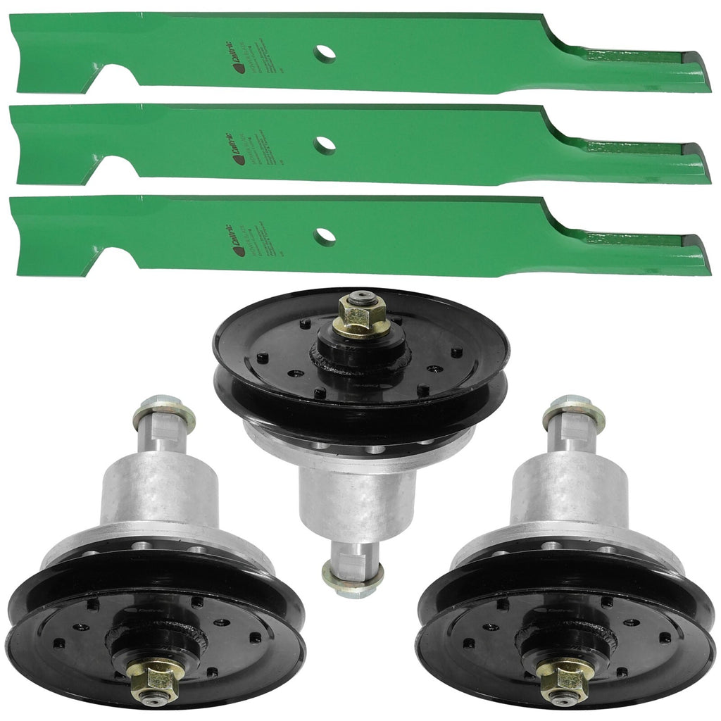 Deck Spindle with Pulley Blade for Exmark LZ18KC523 LZ22KC523 (52–60")