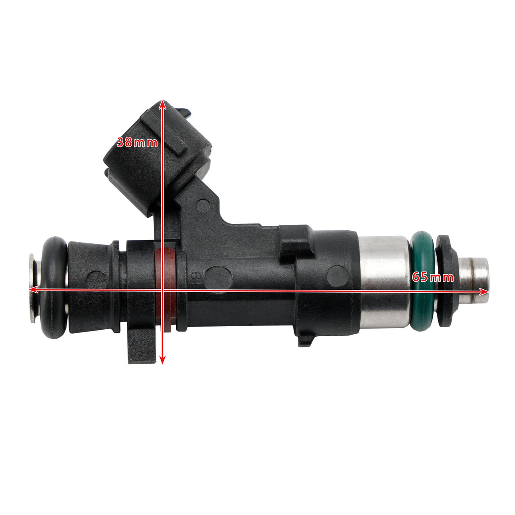 Set of 4 Fuel Injectors for Yamaha Outboard 150 175 200 HP (6DA-13761-00-00, 6DA-13761-01)