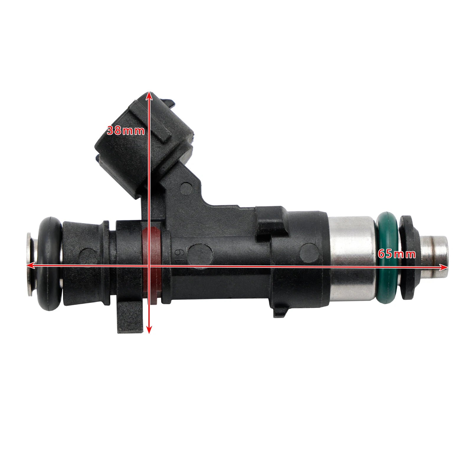 Set of 4 Fuel Injectors for Yamaha Outboard 150 175 200 HP (6DA-13761-00-00, 6DA-13761-01)