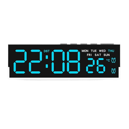Multi Display LED Wall Clock for Large Screen Time Date Temperature