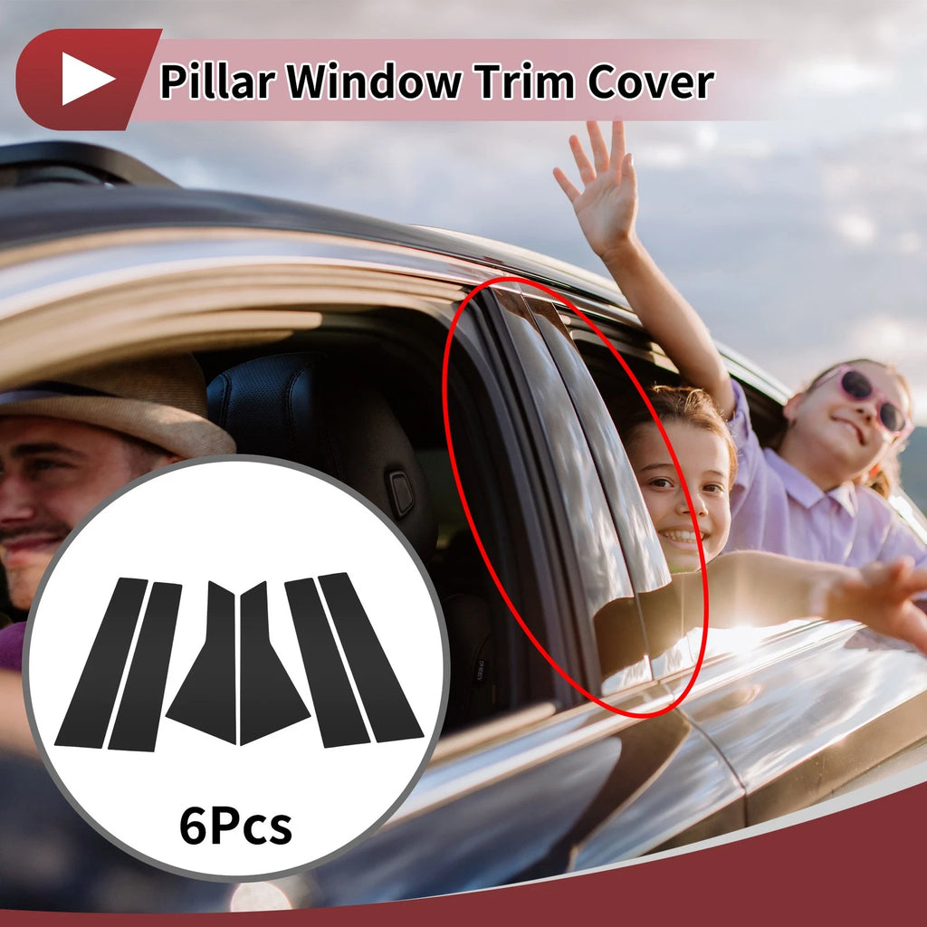 6 Pcs Door Pillar Window Trim Replacement for Mercedes-Benz B-Class (2012–2019)