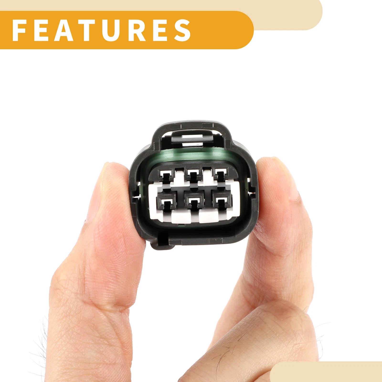 6 Pin Waterproof Headlight Connector Plug for Toyota (1 Set)