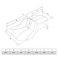 Seat & Backrest Pad for Harley Touring Glide (2014–2023)