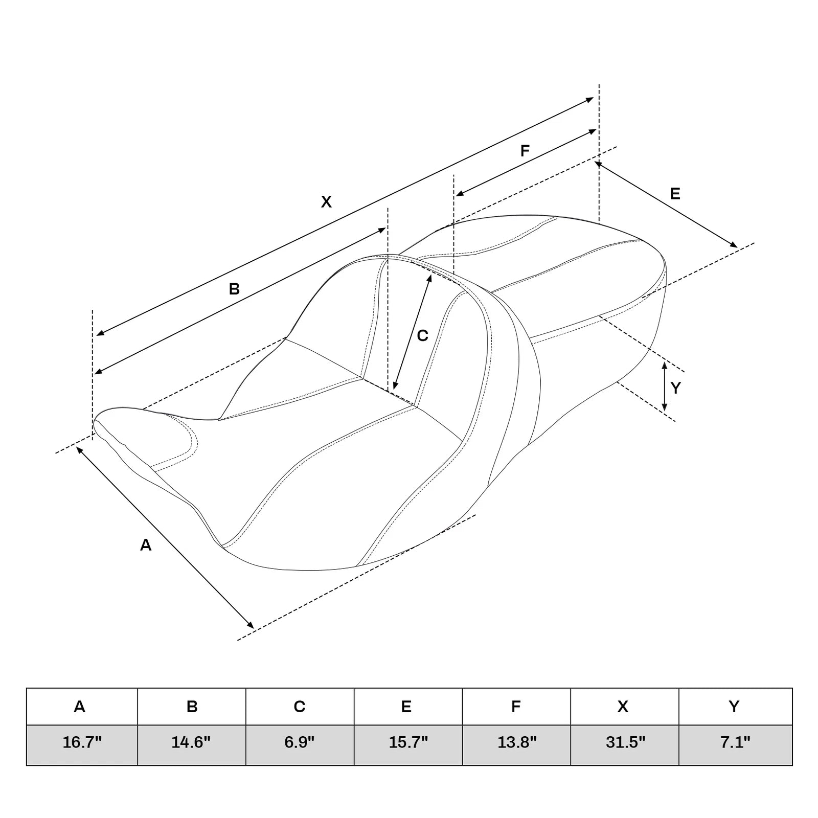 Seat & Backrest Pad for Harley Touring Glide (2014–2023)