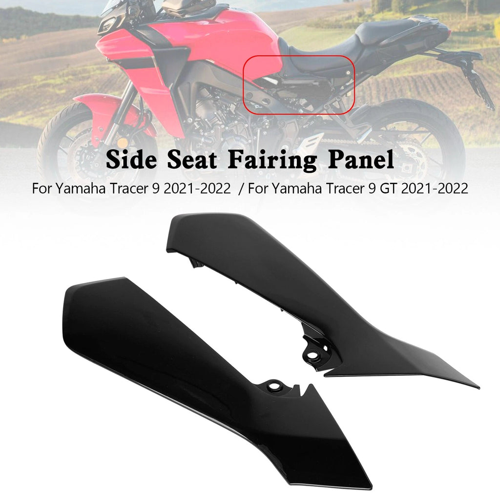 Rear Tail Side Seat Fairing Panel Cowl for Yamaha Tracer 9 GT (2021–2022) Black T9