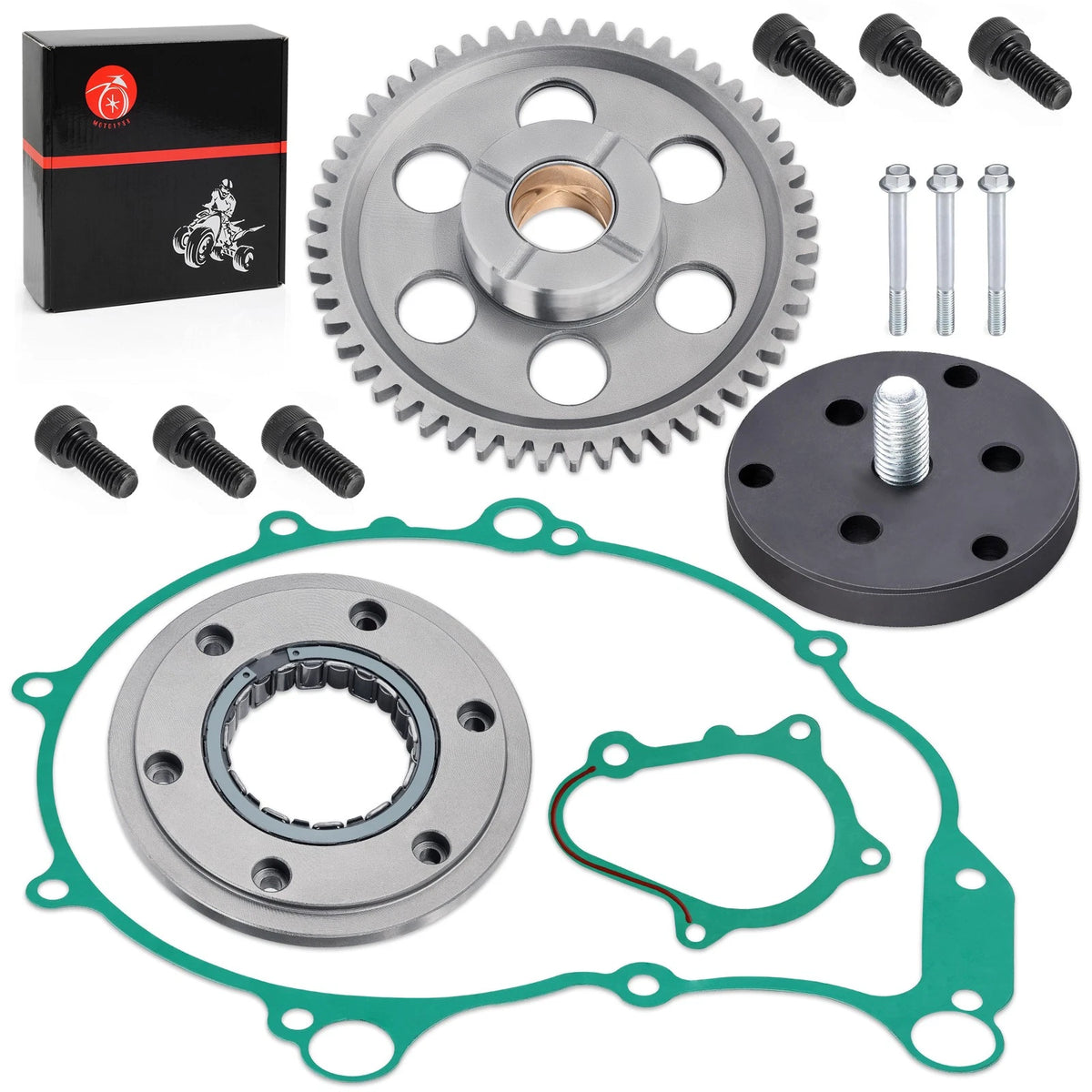 Starter Clutch with Gear Gasket Bolts Puller for Yamaha Raptor 660R (2004–2005)