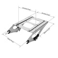 Detachable Two Up Mounting Rack for Harley Electra Road Glide (2014–Present) Chrome