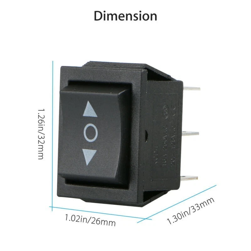 2X Momentary Rocker Switch 6-Pins for Car Boat Motorcycle