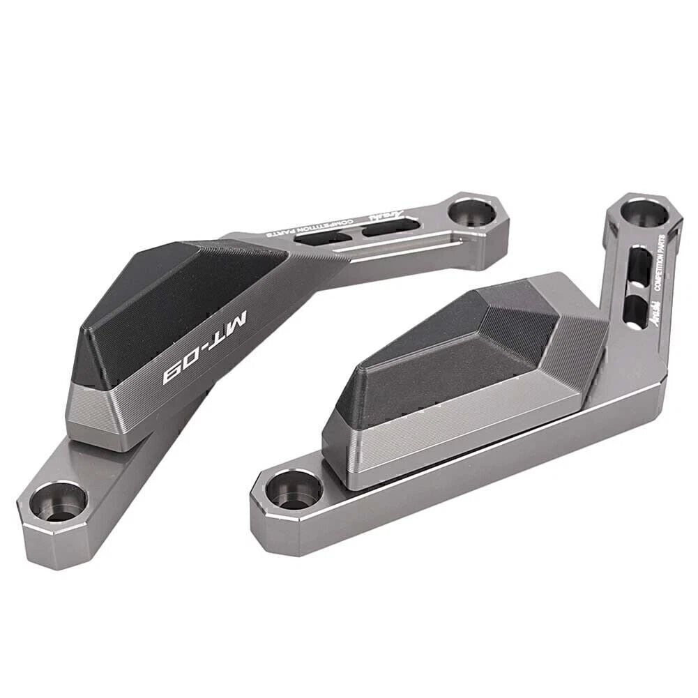 1 Pair Frame Slider Pads Crash Protector for Yamaha MT-09 (2014–2016) Grey
