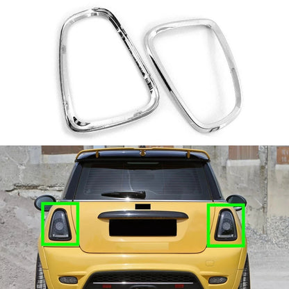 Transform Your For Mini For Cooper with Silver Tail Light Cover Trim 2PCS Set