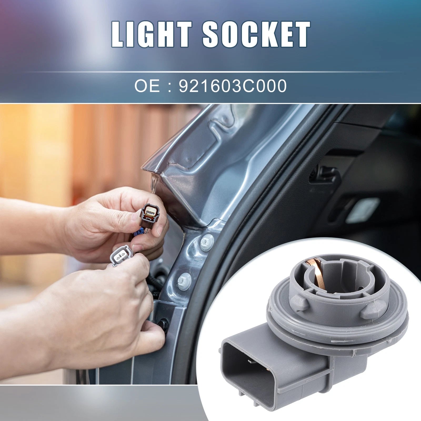 Headlight Bulb Holder Socket Front for Hyundai Accent (2006–2011)