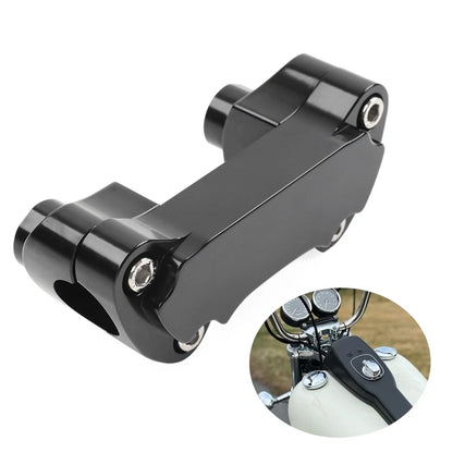 2" Handlebar Riser & Top Clamp for Harley Dyna Softail Sportster Street Bob