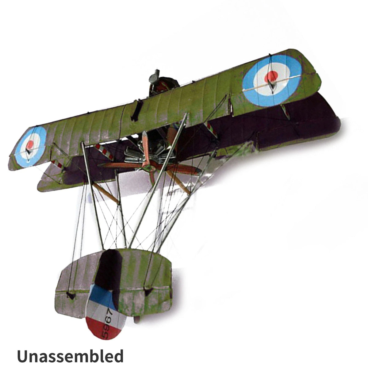1:33 British Airco DH.2 Biplane Fighter Model Kit