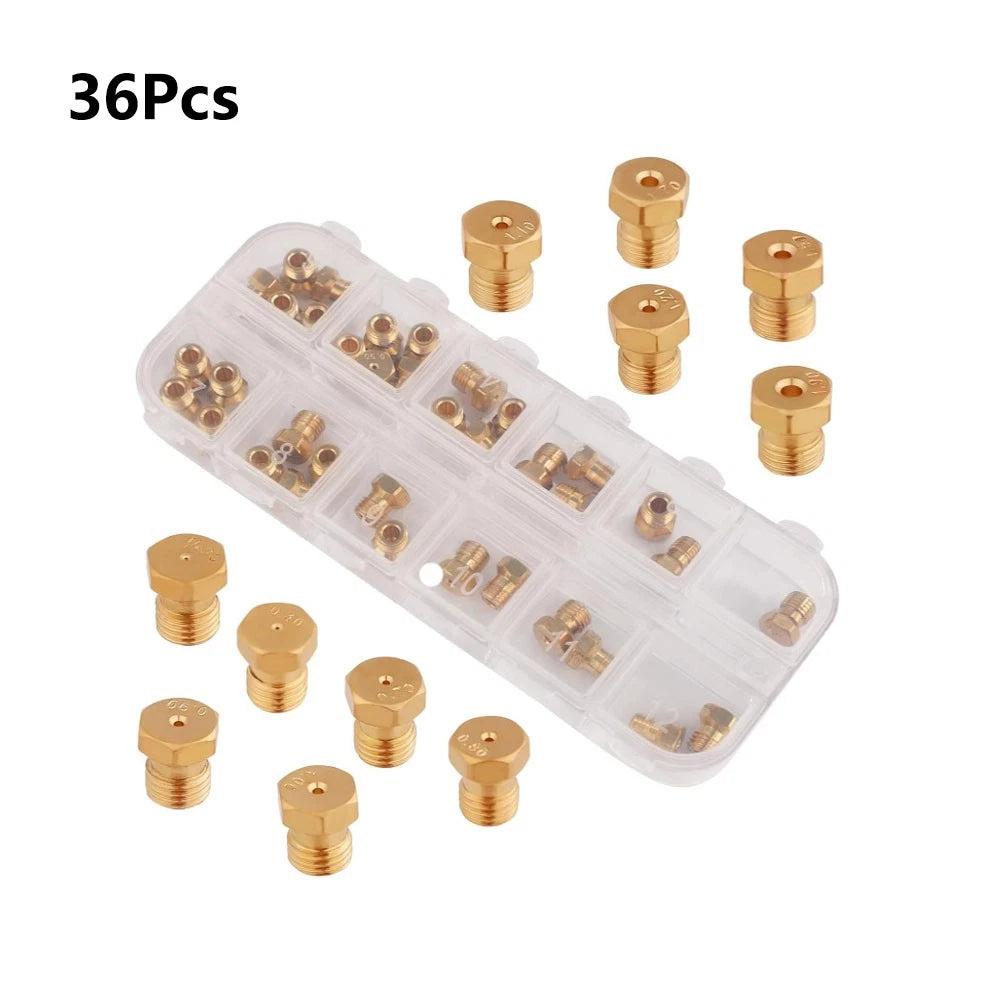 36Pcs Propane LP Gas Orifice Jet Burner Nozzle Conversion Kit