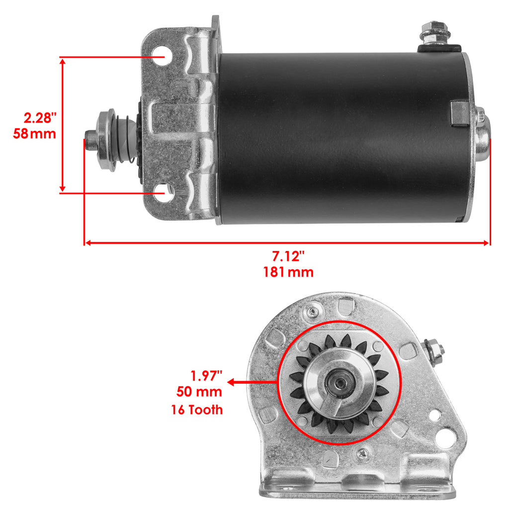 Starter Motor Replacement for John Deere 111 111H 1846 (1968–1987)