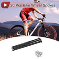 Bicycle Spokes 177mm Replacement Set for 13G Bike Wheels (Black)