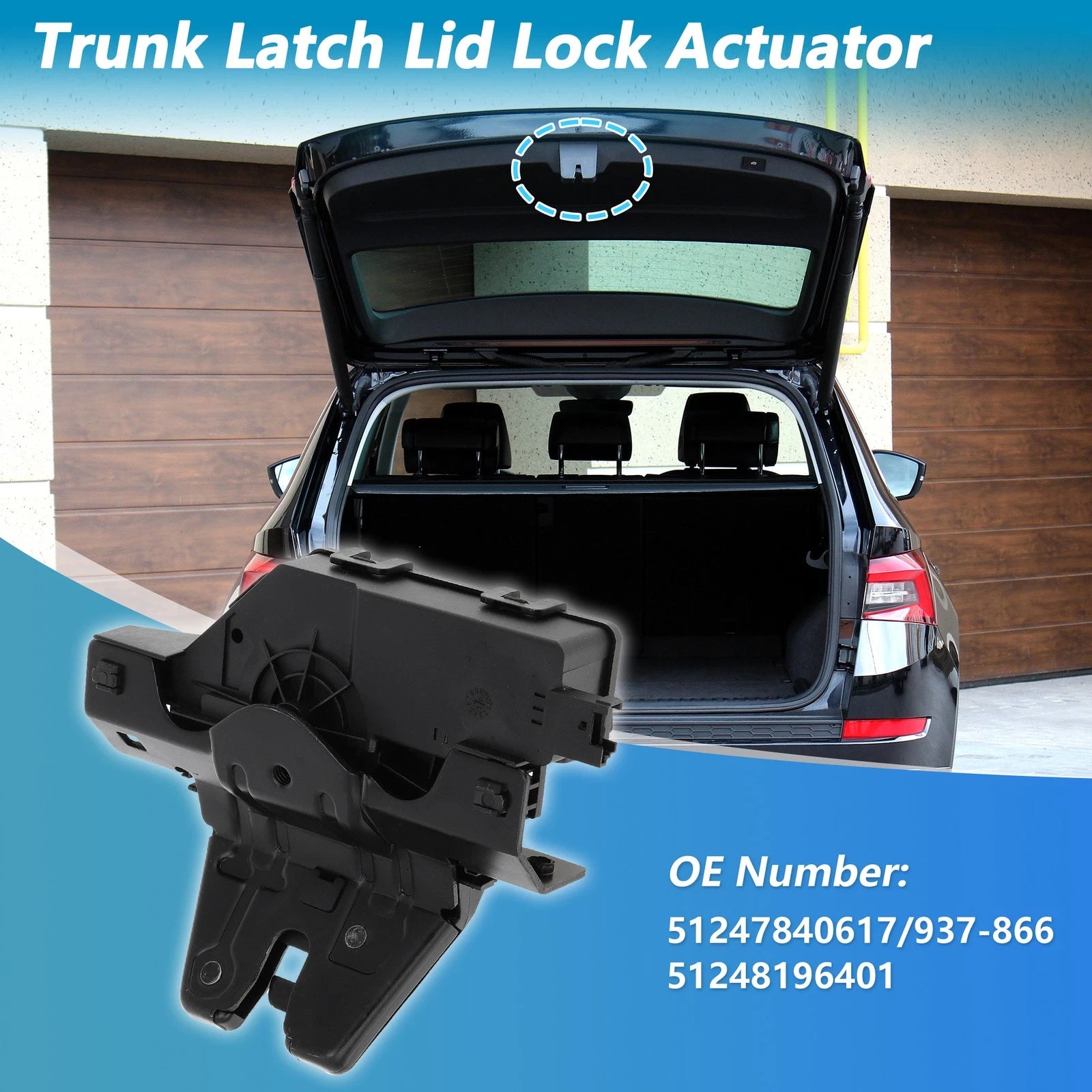 Trunk Latch Lock Actuator Replacement for BMW 128i 135i 328i 325i (2007–2013)