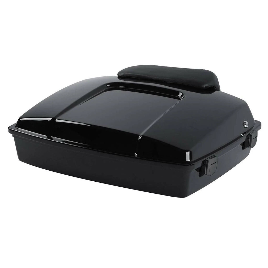 5.5" Razor Trunk Backrest Plate for Harley Touring (1997–2013) Black