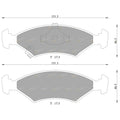 Front Disc Brake Pads Set for Kia Mentor FA FB (1997–2000)