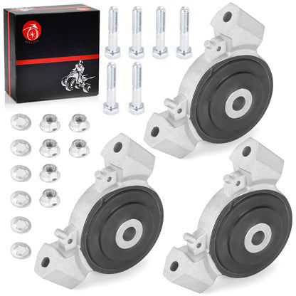 Set of 3 Engine Isolator Mounts for Polaris General Ranger RZR 570 900 1000