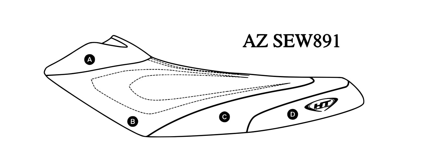 Hydro-Turf Seat Cover for Sea-Doo RXP-X (2004–2011) - Custom Colors