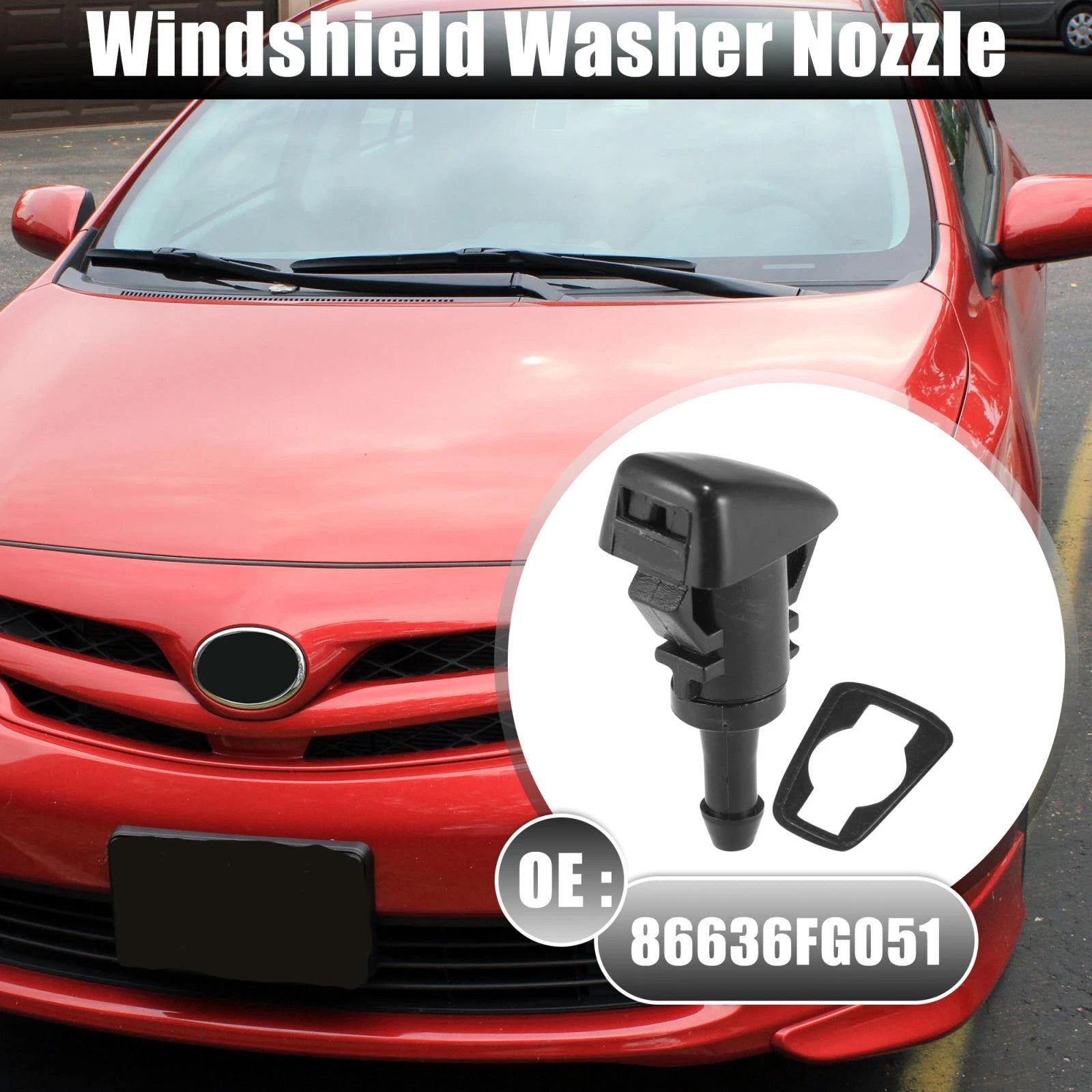 Windshield Washer Nozzles Set for Subaru Impreza 2008–2014 Replacement 2pc