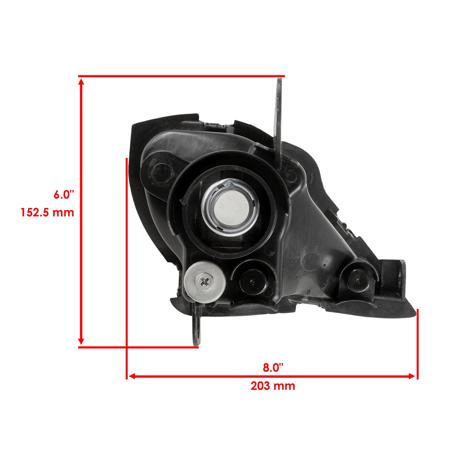 Caltric Left Headlight Housing Frame Replacement for Yamaha Raptor 250 (2008–2013)