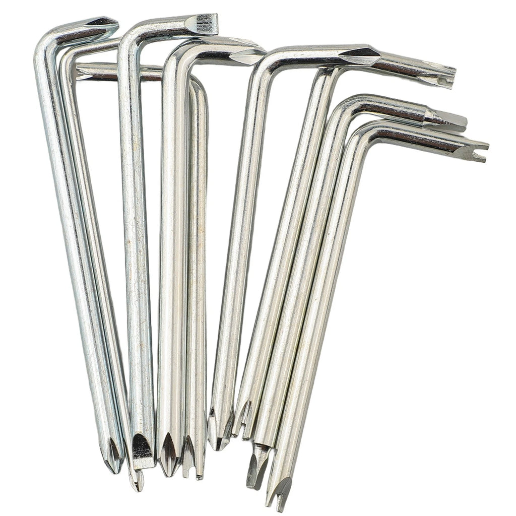 9-Piece L Shaped Screwdriver Set for Narrow Spaces