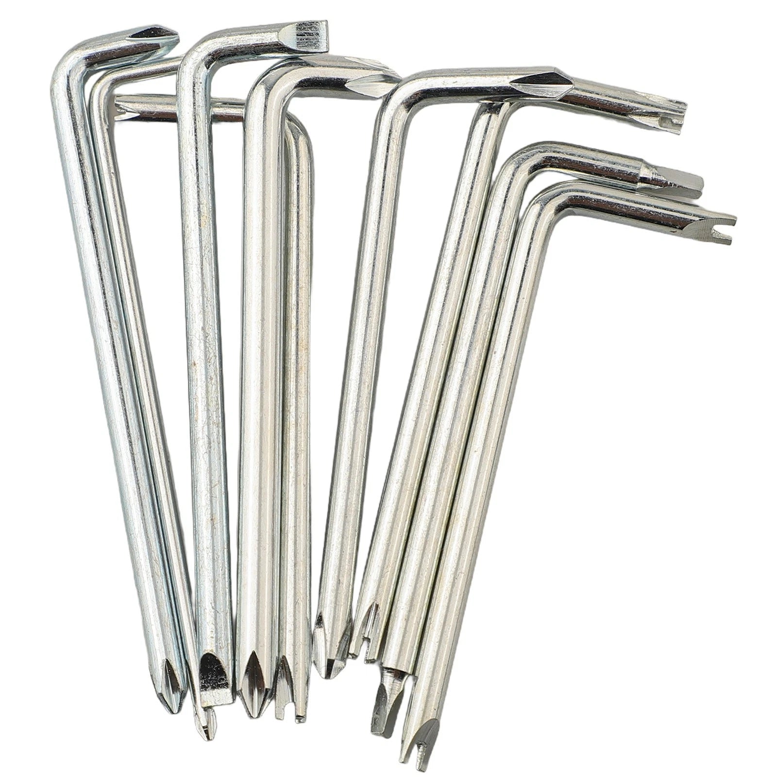 9-Piece L Shaped Screwdriver Set for Narrow Spaces