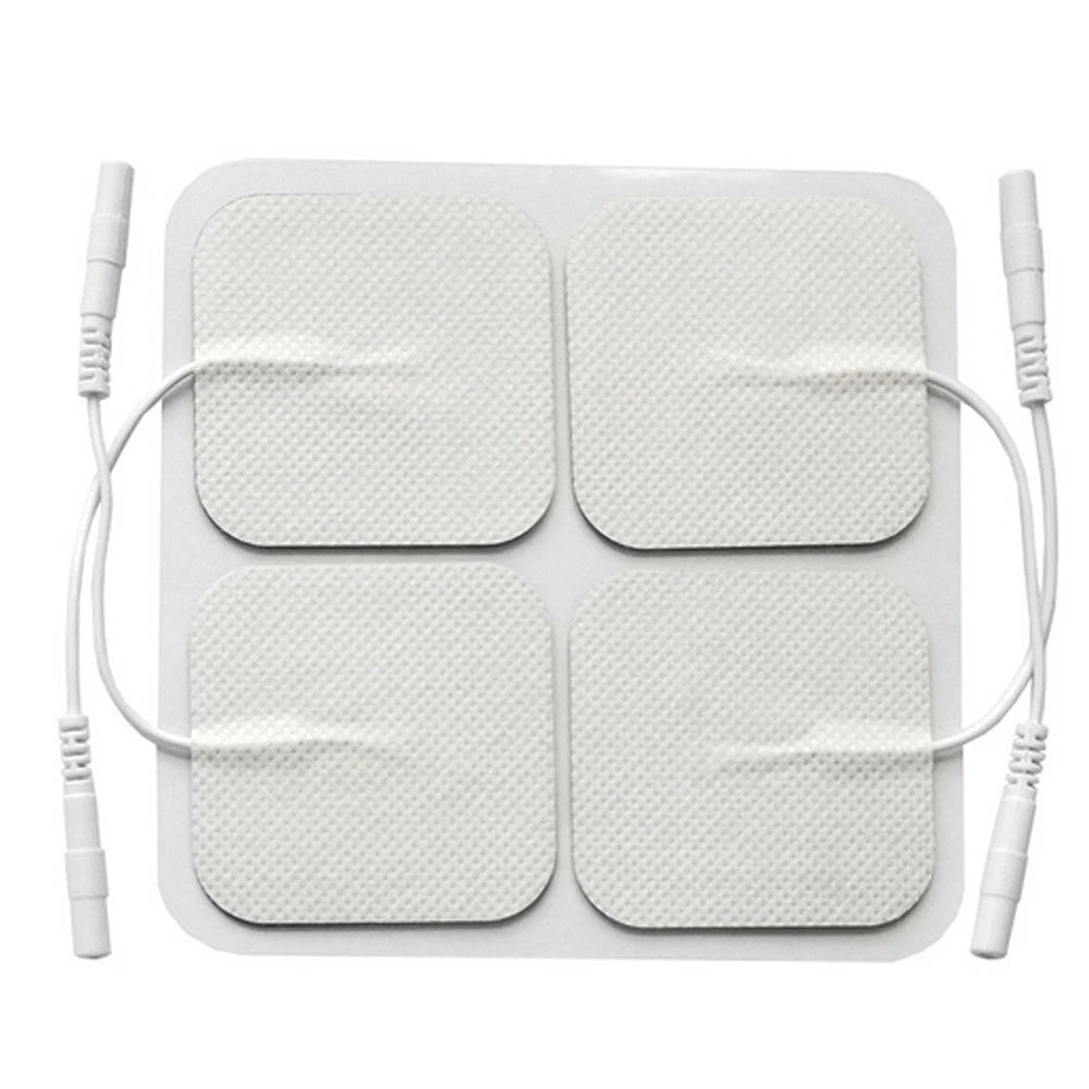 Set of 4 Electrode Pads for Tens Unit Electrical Massager Stimulator