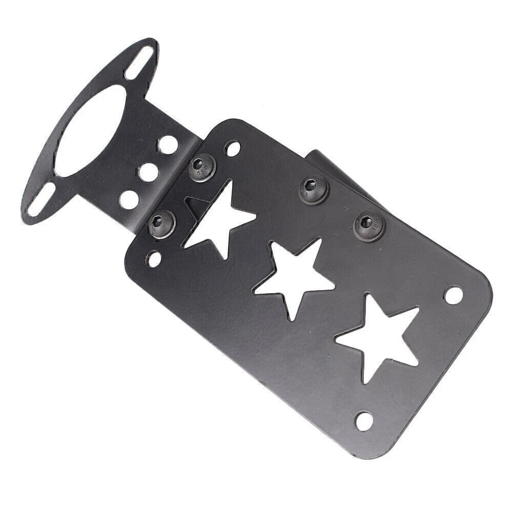 License Plate Holder Rack Mount for Universal Motorcycle (2010–2023)